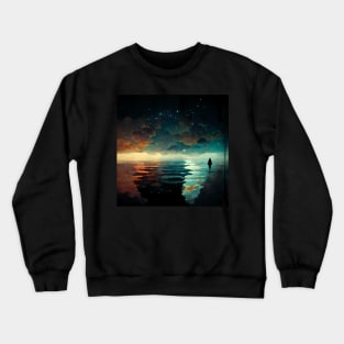 Starry Night River Crewneck Sweatshirt